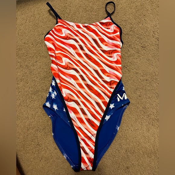 MICHAEL PHELPS ORIGINAL USA WOMENS SWIM SUIT SIZE 28 (2) - Picture 1 of 4